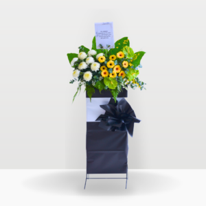 Serenade of Sunshine | Condolences Flower Stand Standard Size Free Delivery KL & PJ
