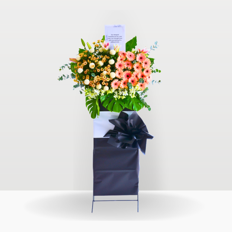 Serene Harmony | Condolences Flower Stand Premium Size Free Delivery KL & PJ