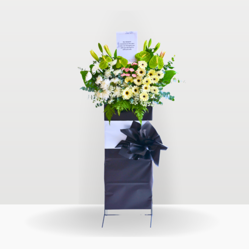 Luminous memories | condolences flower stand premium size free delivery kl & pj