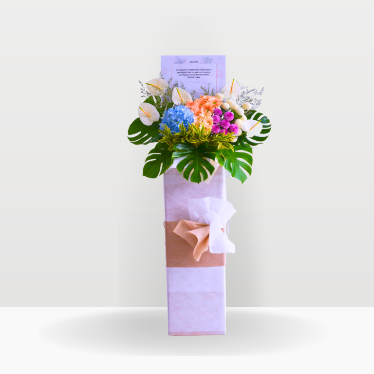 Harmony’s Embrace | Condolences Flower Stand Premium Size Free Delivery KL & PJ