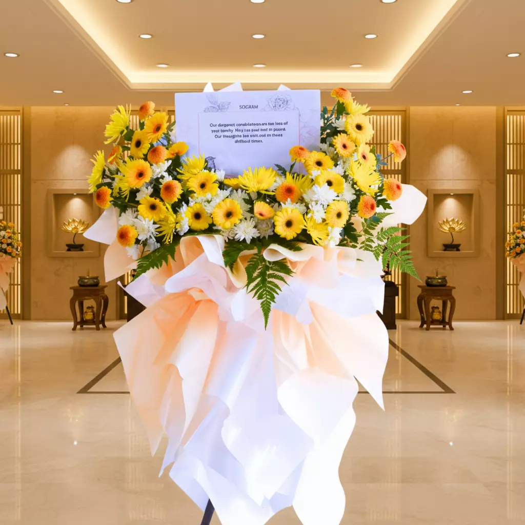 Serenity's Embrace | Condolences Flower Stand