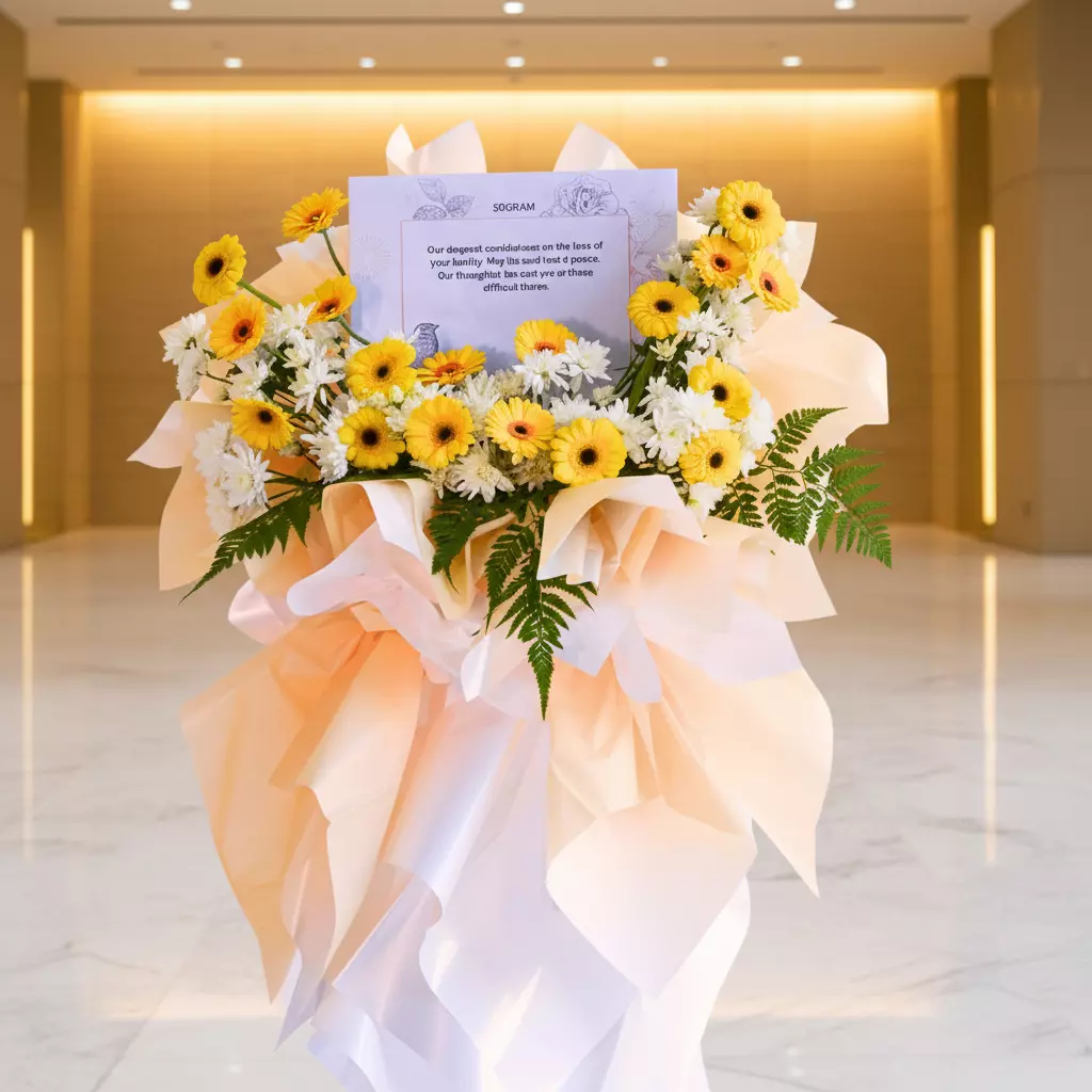 Serenity's Embrace | Condolences Flower Stand