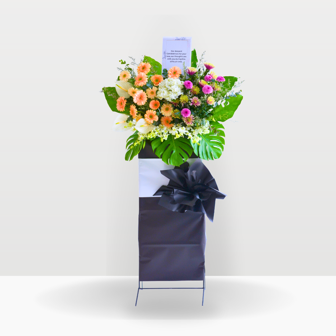 Ethereal Tribute | Condolences Flower Stand Free Delivery KL & PJ