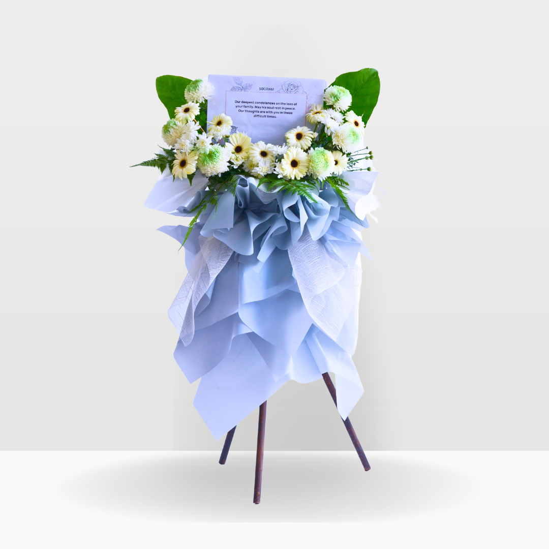 Eternal Serenity | Condolences Flower Stand Premium Size Free Delivery KL & PJ
