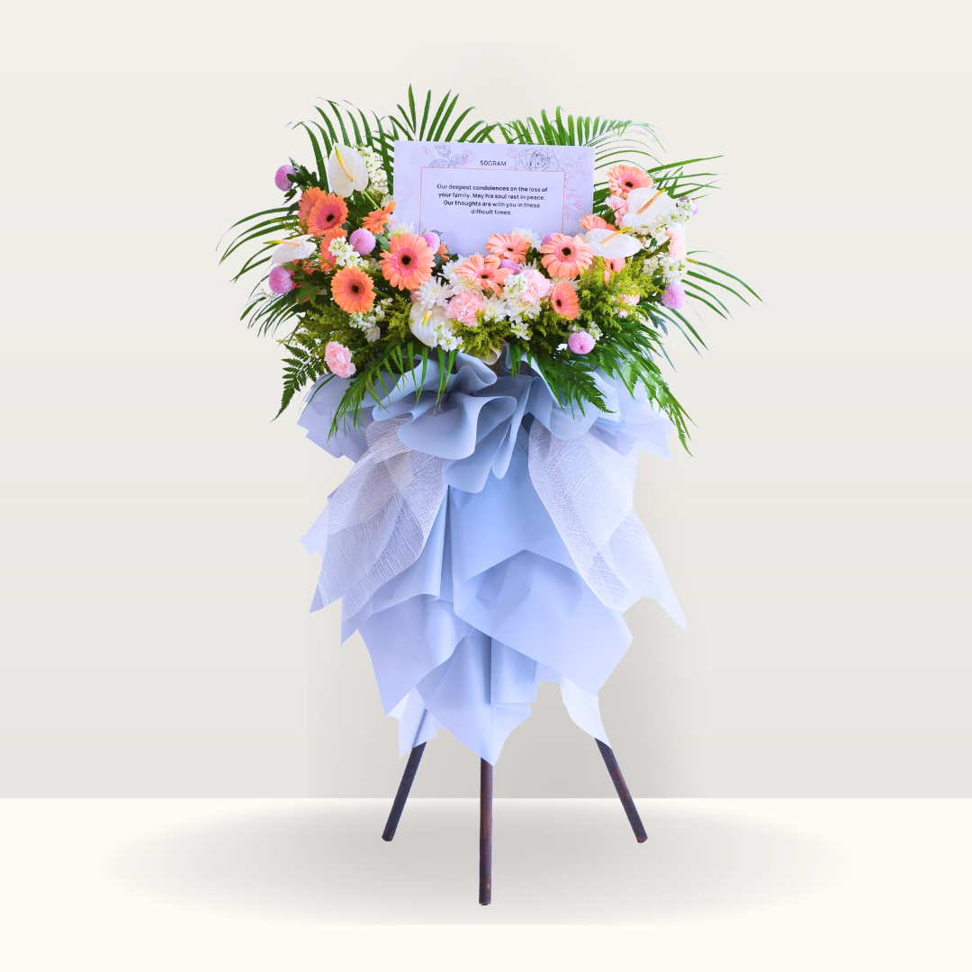 Graceful Tribute | Condolences Flower Stand Free Delivery KL & PJ
