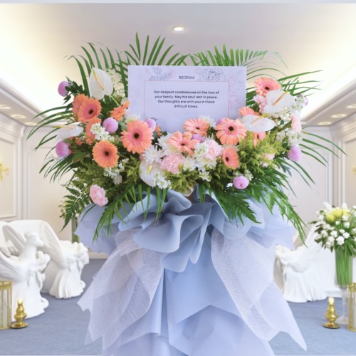purple Upsize Condolence Stand 2