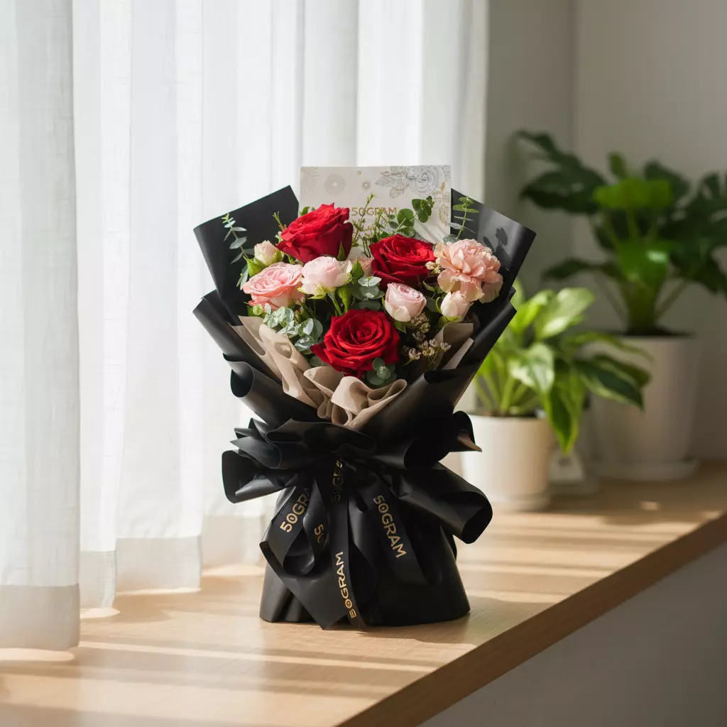 Enchanting Eternity Roses Hand Bouquet