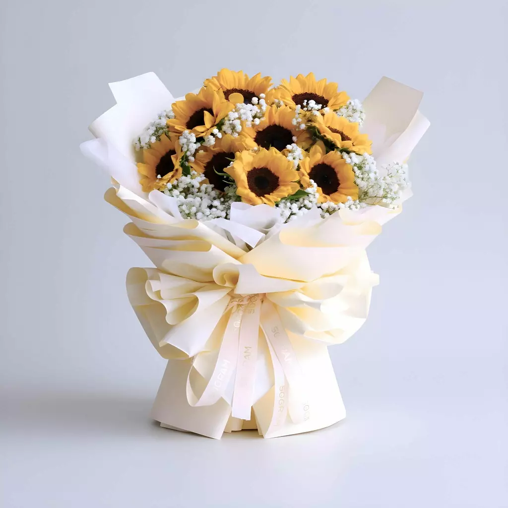 Sunny Blooms Sunflower Hand Bouquet