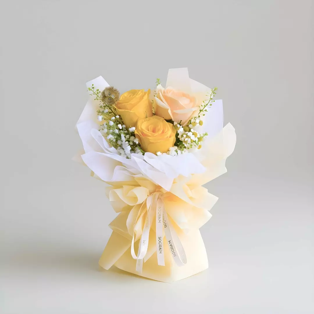 Yellow Hope Mini Hand Bouquet