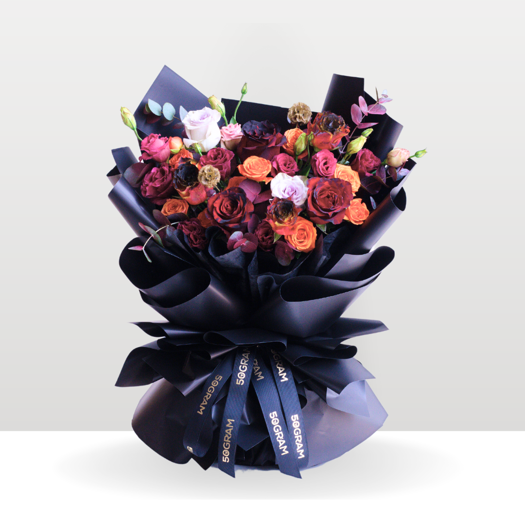 Gradient Chocolate Bouquet (Red-Orange) (Delivery Ipoh Area Only)