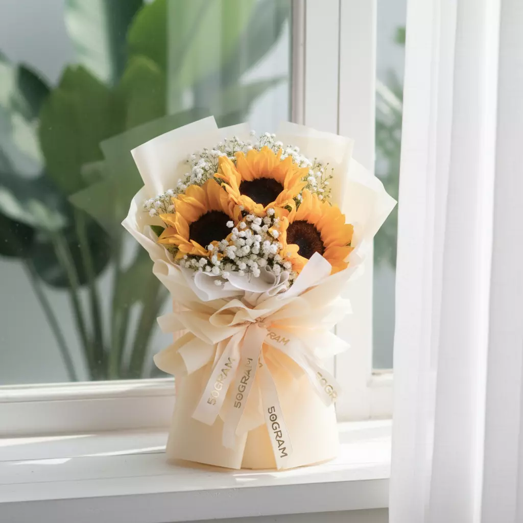 Sunny Blooms Sunflower Hand Bouquet
