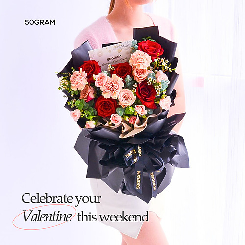 The Valentine's Day Flower Collection | Free Delivery In KL& PJ