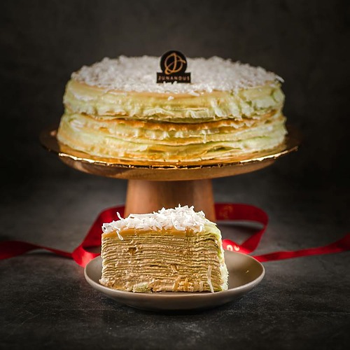 Onde onde mille crepe cake 3