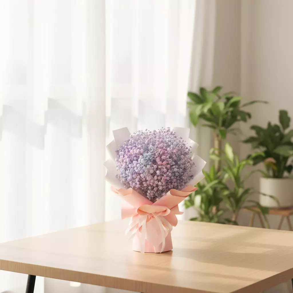 Baby Radiance Baby Breath Hand Bouquet