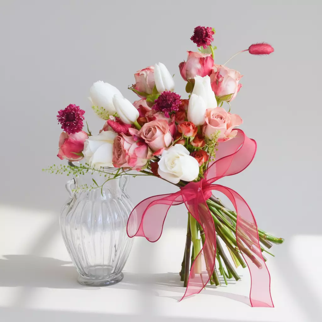 Scarlet Love Knot | Bridal Bouquet