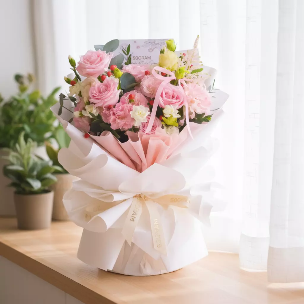 Amour Kiss Hand Bouquet