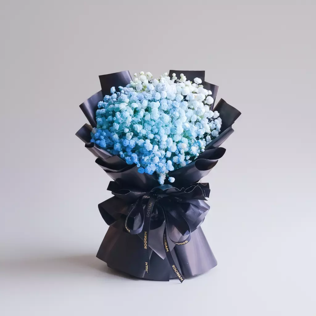 Blue Valor Mini Hand Bouquet
