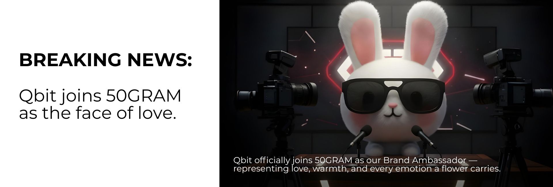 Qbit officially signs with 50gram as our brand ambassador