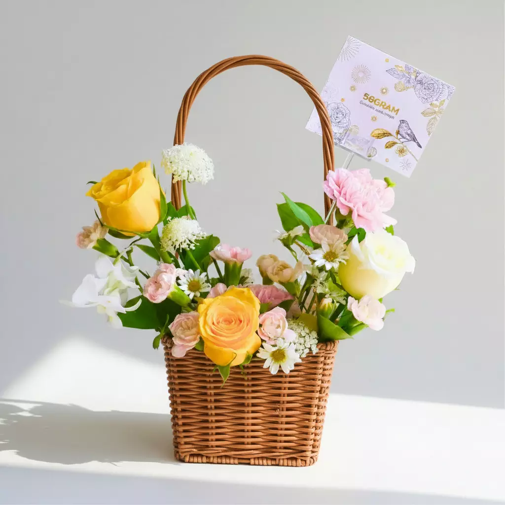 Bright Day Flower Basket