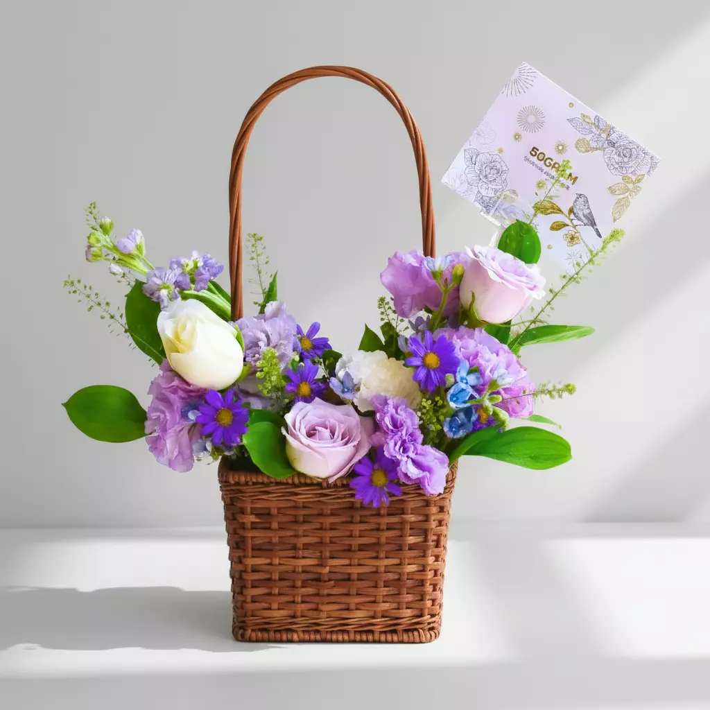 Graceful Garden Flower Basket