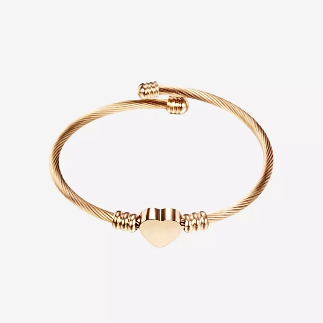 Hathaway Heart Cuff Bangle