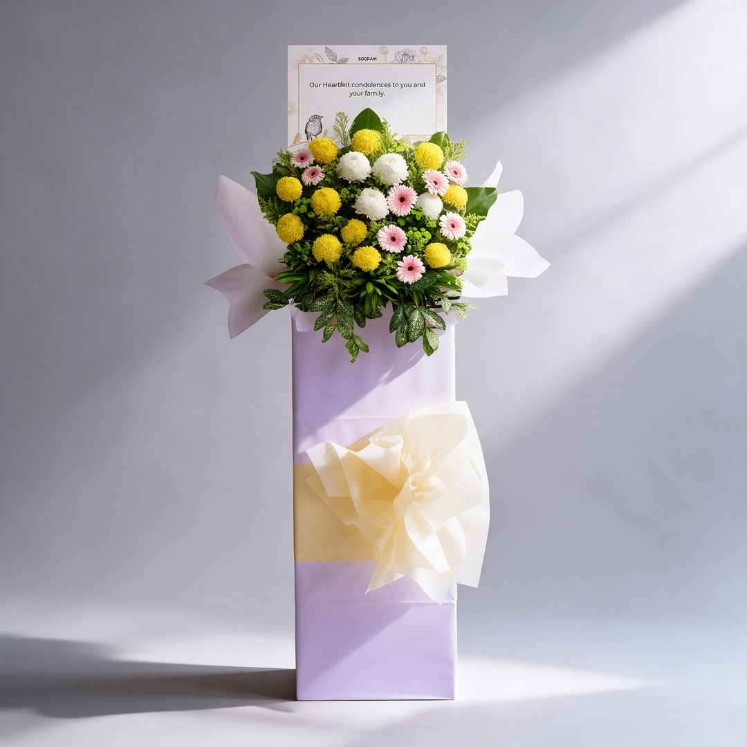 Gentle Light | Condolences Flower Stand